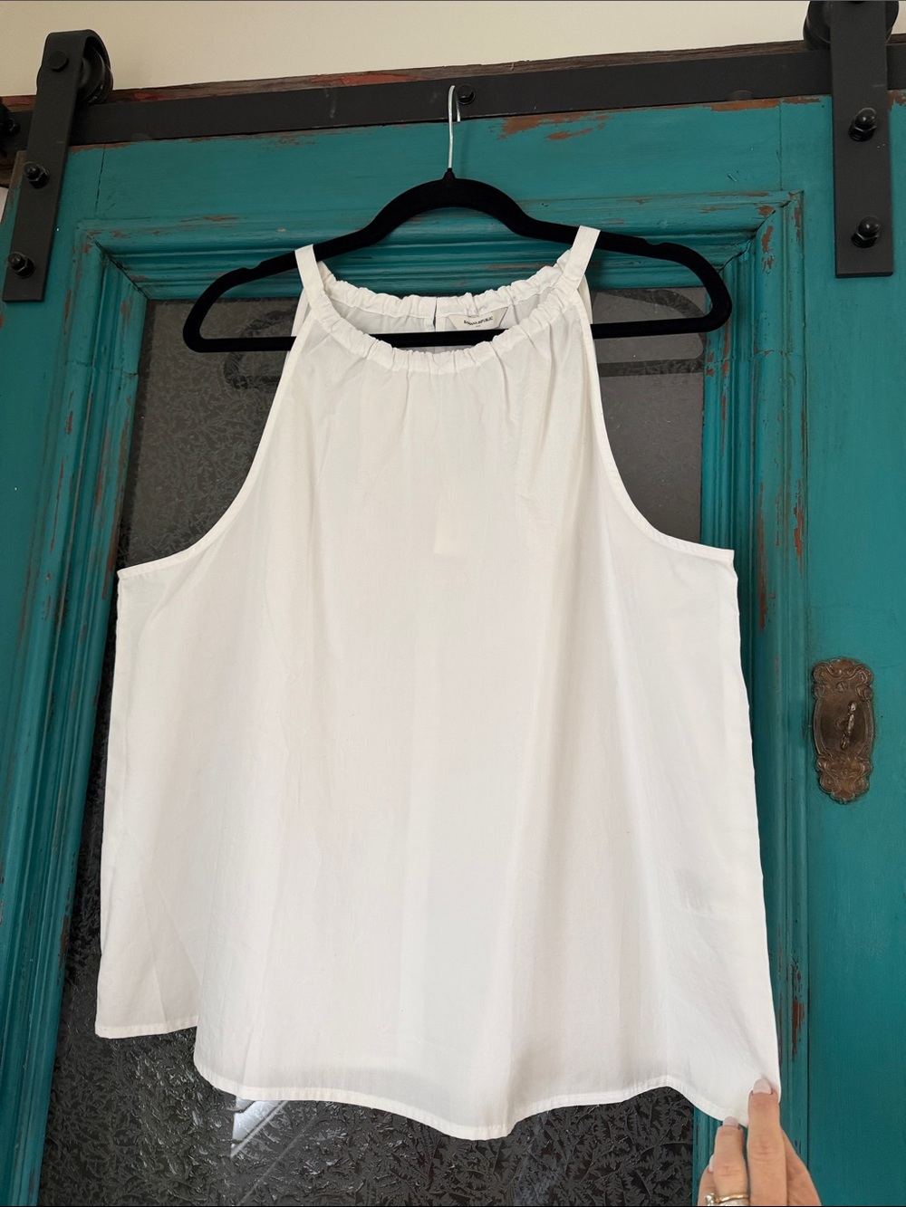 Banana Republic White Halter-Style Tank